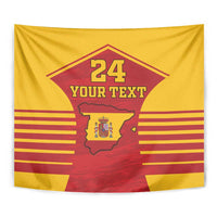 Custom Spain Coat Of Arms Tapestry Sport Style - Wonder Print Shop