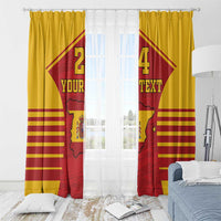 Custom Spain Coat Of Arms Window Curtain Sport Style - Wonder Print Shop