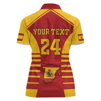 Custom Spain Coat Of Arms Women Polo Shirt Sport Style - Wonder Print Shop
