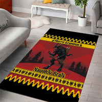 Merry Krampus Germany Area Rug Frohe Weihnachten - Wonder Print Shop
