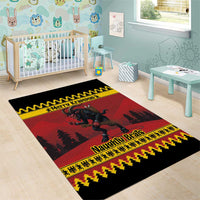 Merry Krampus Germany Area Rug Frohe Weihnachten - Wonder Print Shop