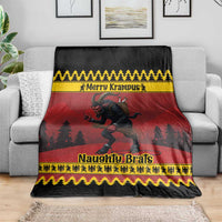 Merry Krampus Germany Blanket Frohe Weihnachten - Wonder Print Shop