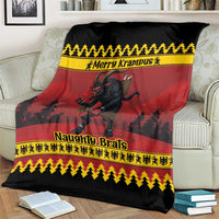 Merry Krampus Germany Blanket Frohe Weihnachten - Wonder Print Shop