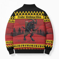Merry Krampus Germany Bomber Puffer Jacket Frohe Weihnachten - Wonder Print Shop
