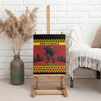 Merry Krampus Germany Canvas Wall Art Frohe Weihnachten - Wonder Print Shop