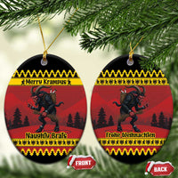 Merry Krampus Germany Ceramic Ornament Frohe Weihnachten - Wonder Print Shop