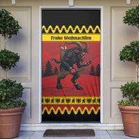 Merry Krampus Germany Door Cover Frohe Weihnachten - Wonder Print Shop