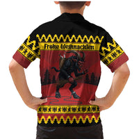 Merry Krampus Germany Family Matching Mermaid Dress and Hawaiian Shirt Frohe Weihnachten - Wonder Print Shop