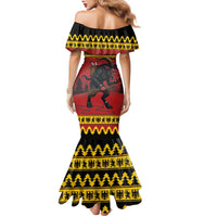 Merry Krampus Germany Family Matching Mermaid Dress and Hawaiian Shirt Frohe Weihnachten - Wonder Print Shop