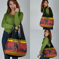 Merry Krampus Germany Grocery Bag Frohe Weihnachten - Wonder Print Shop