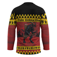 Merry Krampus Germany Hockey Jersey Frohe Weihnachten - Wonder Print Shop
