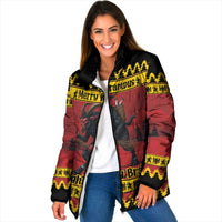 Merry Krampus Germany Padded Jacket Frohe Weihnachten - Wonder Print Shop