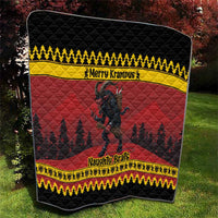 Merry Krampus Germany Quilt Frohe Weihnachten - Wonder Print Shop