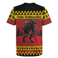 Merry Krampus Germany Rugby Jersey Frohe Weihnachten - Wonder Print Shop