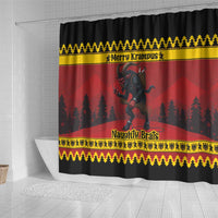 Merry Krampus Germany Shower Curtain Frohe Weihnachten - Wonder Print Shop