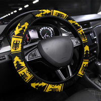 Merry Krampus Germany Steering Wheel Cover Frohe Weihnachten - Wonder Print Shop
