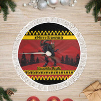 Merry Krampus Germany Tree Skirt Frohe Weihnachten - Wonder Print Shop