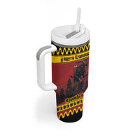 Merry Krampus Germany Tumbler With Handle Frohe Weihnachten - Wonder Print Shop