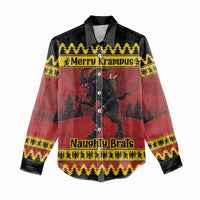 Merry Krampus Germany Women Casual Shirt Frohe Weihnachten - Wonder Print Shop