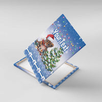 Personalized Nicaragua Christmas Canvas Wall Art Panthera Onca Cute With Christmas Tree - Wonder Print Shop