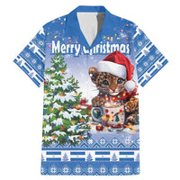 Personalized Nicaragua Christmas Family Matching Mermaid Dress and Hawaiian Shirt Panthera Onca Cute With Christmas Tree - Wonder Print Shop