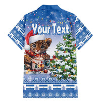 Personalized Nicaragua Christmas Family Matching Mermaid Dress and Hawaiian Shirt Panthera Onca Cute With Christmas Tree - Wonder Print Shop