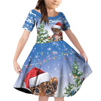 Personalized Nicaragua Christmas Family Matching Off Shoulder Short Dress and Hawaiian Shirt Panthera Onca Cute With Christmas Tree - Wonder Print Shop