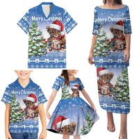 Personalized Nicaragua Christmas Family Matching Puletasi and Hawaiian Shirt Panthera Onca Cute With Christmas Tree - Wonder Print Shop