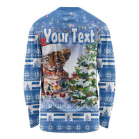 Personalized Nicaragua Christmas Long Sleeve Shirt Panthera Onca Cute With Christmas Tree - Wonder Print Shop