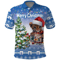Personalized Nicaragua Christmas Polo Shirt Panthera Onca Cute With Christmas Tree - Wonder Print Shop