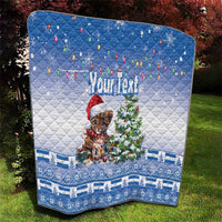 Personalized Nicaragua Christmas Quilt Panthera Onca Cute With Christmas Tree - Wonder Print Shop
