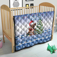 Personalized Nicaragua Christmas Quilt Panthera Onca Cute With Christmas Tree - Wonder Print Shop