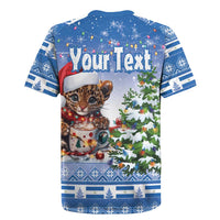 Personalized Nicaragua Christmas Rugby Jersey Panthera Onca Cute With Christmas Tree - Wonder Print Shop