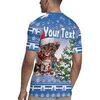 Personalized Nicaragua Christmas Rugby Jersey Panthera Onca Cute With Christmas Tree - Wonder Print Shop