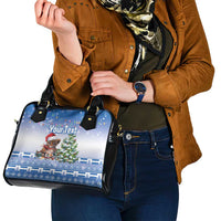 Personalized Nicaragua Christmas Shoulder Handbag Panthera Onca Cute With Christmas Tree