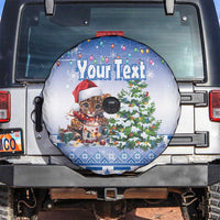 Personalized Nicaragua Christmas Spare Tire Cover Panthera Onca Cute With Christmas Tree - Wonder Print Shop