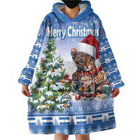 Personalized Nicaragua Christmas Wearable Blanket Hoodie Panthera Onca Cute With Christmas Tree - Wonder Print Shop