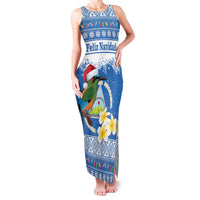 Personalized Nicaragua Christmas Family Matching Tank Maxi Dress and Hawaiian Shirt Turquoise-Browed Motmot With Coat Of Arms - Wonder Print Shop