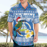 Personalized Nicaragua Christmas Hawaiian Shirt Turquoise-Browed Motmot With Coat Of Arms - Wonder Print Shop