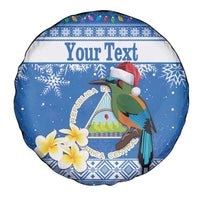 Personalized Nicaragua Christmas Spare Tire Cover Turquoise-Browed Motmot With Coat Of Arms - Wonder Print Shop