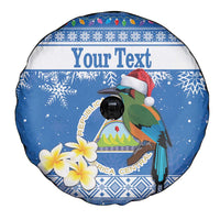 Personalized Nicaragua Christmas Spare Tire Cover Turquoise-Browed Motmot With Coat Of Arms - Wonder Print Shop