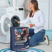 US Navy 250th Anniversary Laundry Basket Proudly Served Veteran - Wonder Print Shop