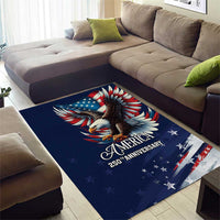 US Navy 250th Anniversary Area Rug Proudly Served Veteran - Wonder Print Shop