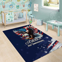 US Navy 250th Anniversary Area Rug Proudly Served Veteran - Wonder Print Shop