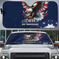 US Navy 250th Anniversary Auto Sun Shade Proudly Served Veteran - Wonder Print Shop
