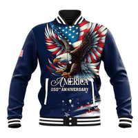 US Navy 250th Anniversary Baseball Jacket Proudly Served Veteran - Wonder Print Shop