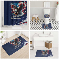 US Navy 250th Anniversary Bathroom Set Proudly Served Veteran - Wonder Print Shop