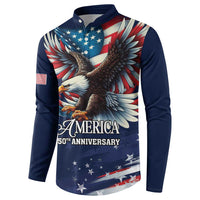 US Navy 250th Anniversary Button Sweatshirt Proudly Served Veteran - Wonder Print Shop