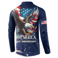 US Navy 250th Anniversary Button Sweatshirt Proudly Served Veteran - Wonder Print Shop