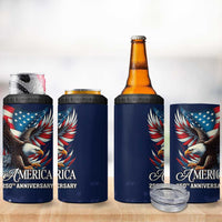 US Navy 250th Anniversary 4 in 1 Can Cooler Tumbler Proudly Served Veteran - Wonder Print Shop